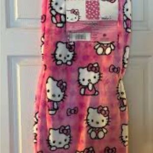 Hello Kitty Pink Plush Throw